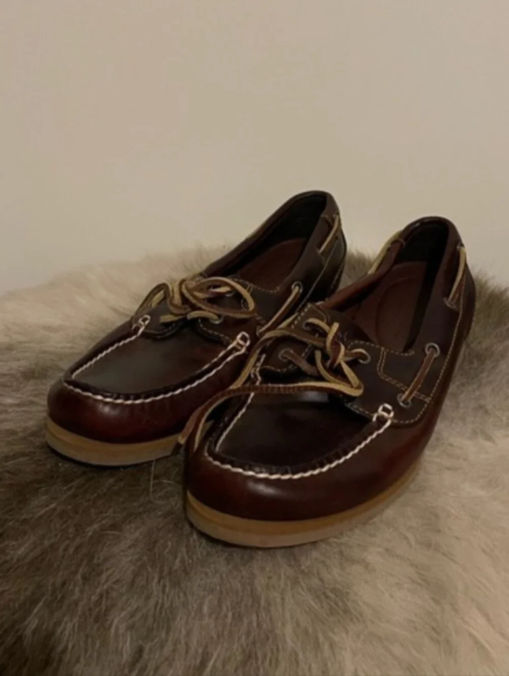 Timberland Brown Leather Boat Shoes